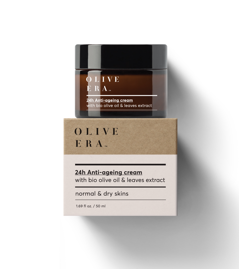 24h  Anti-Aging Gesichtscreme mit Bio Olivenöl & Oliven Blätter Extrakt